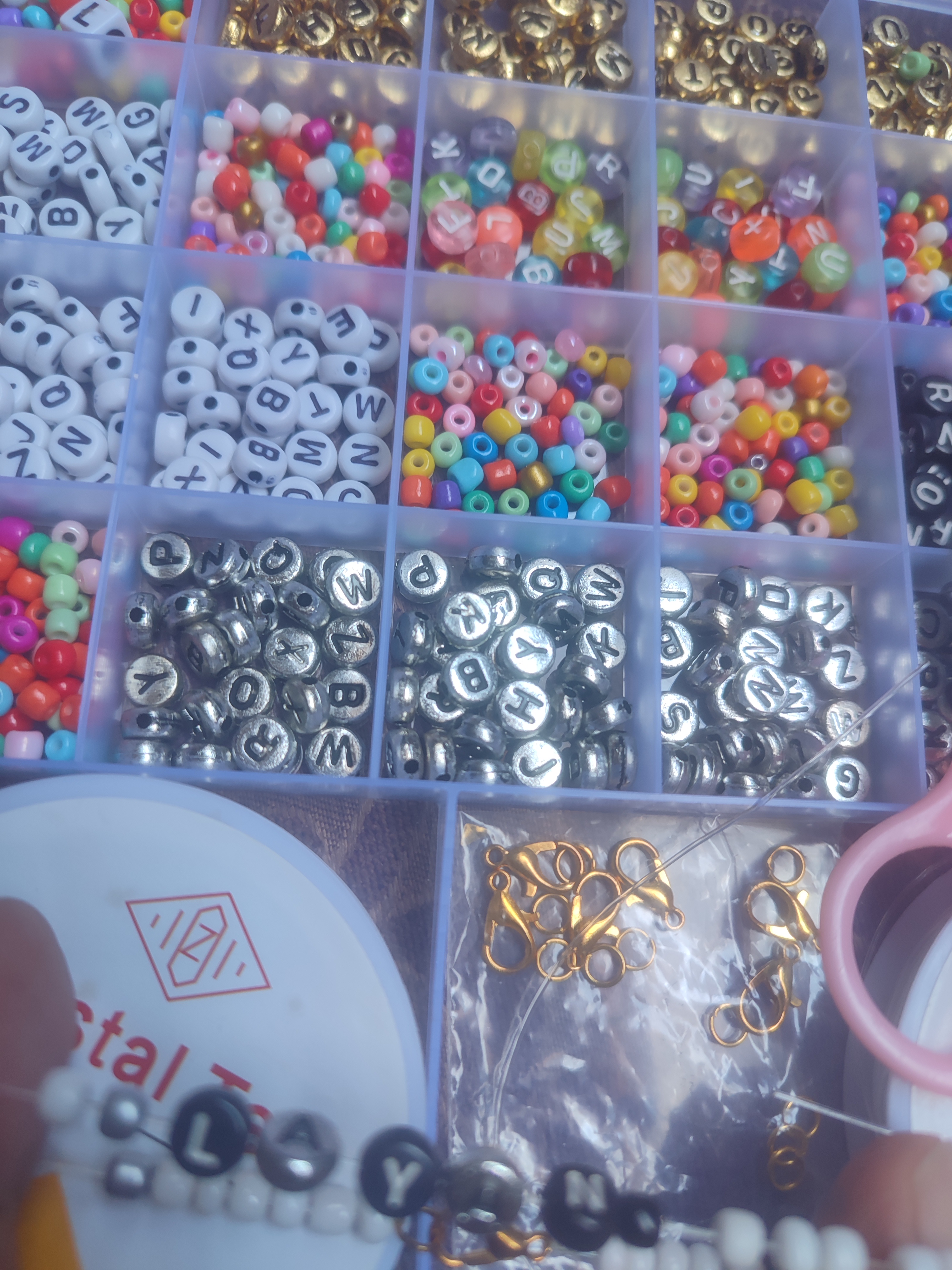 A sorted collection of beads