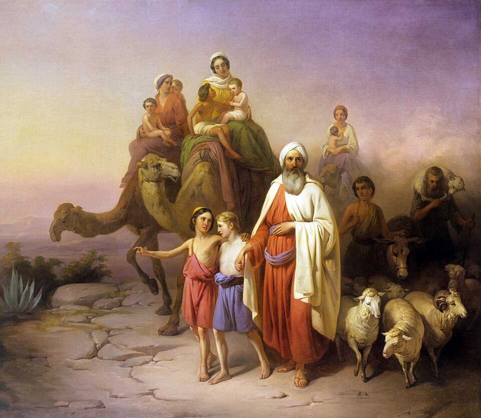 Abraham's Journey from Ur to Canaan, 1850. By József Molnár (1821–1899). Oil painting on canvas.
