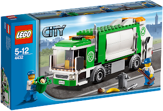 A LEGO model of a grabage collector