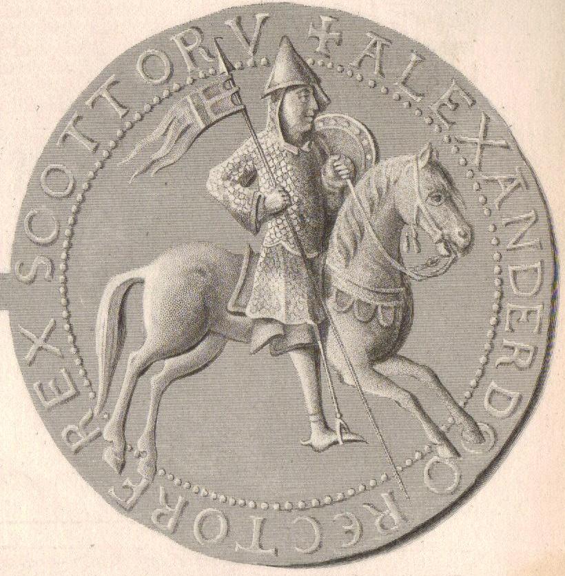 A Merk coin minted for Alexander 1 of Scotland