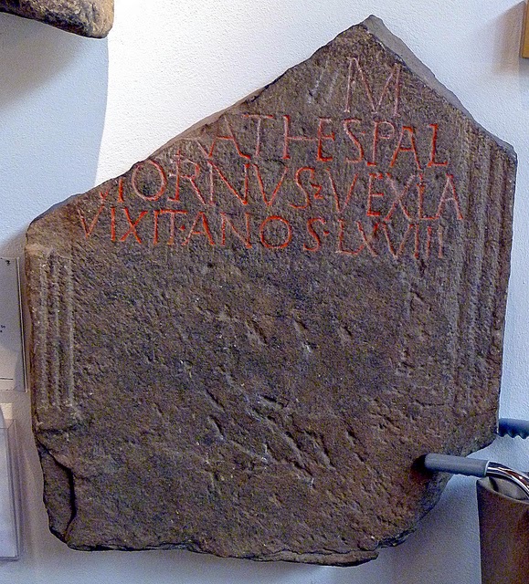 Tombstone of Barathes of Palmyra in Syria, found at Corstopitum