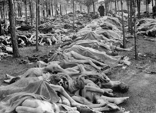 Bodies of inmates of Belsen concentration camp