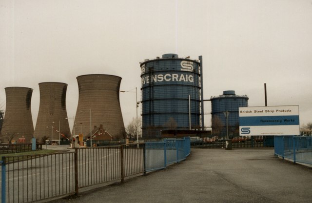 Ravenscraig steelworks shortly before closure. Photo by Elliott Simpson, CC BY-SA 2.0