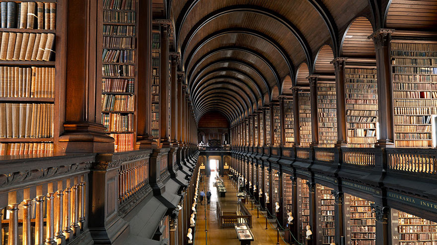 Trinity College Library, Dublin.