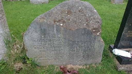 The Aitkenheads' gravestone