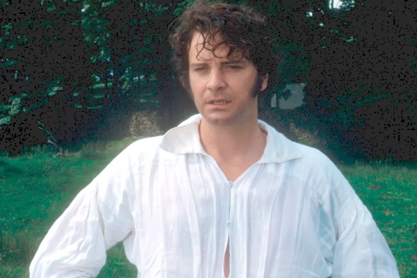 Colin Firth as Mr Darcy, in a BBC television adaptation of Pride and Prejudice