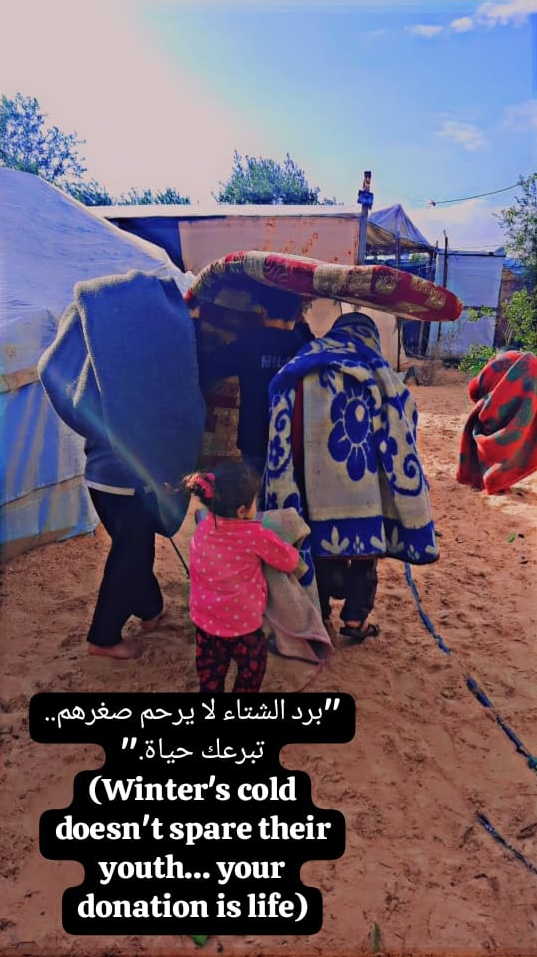 Winter's cold does not spare their youth