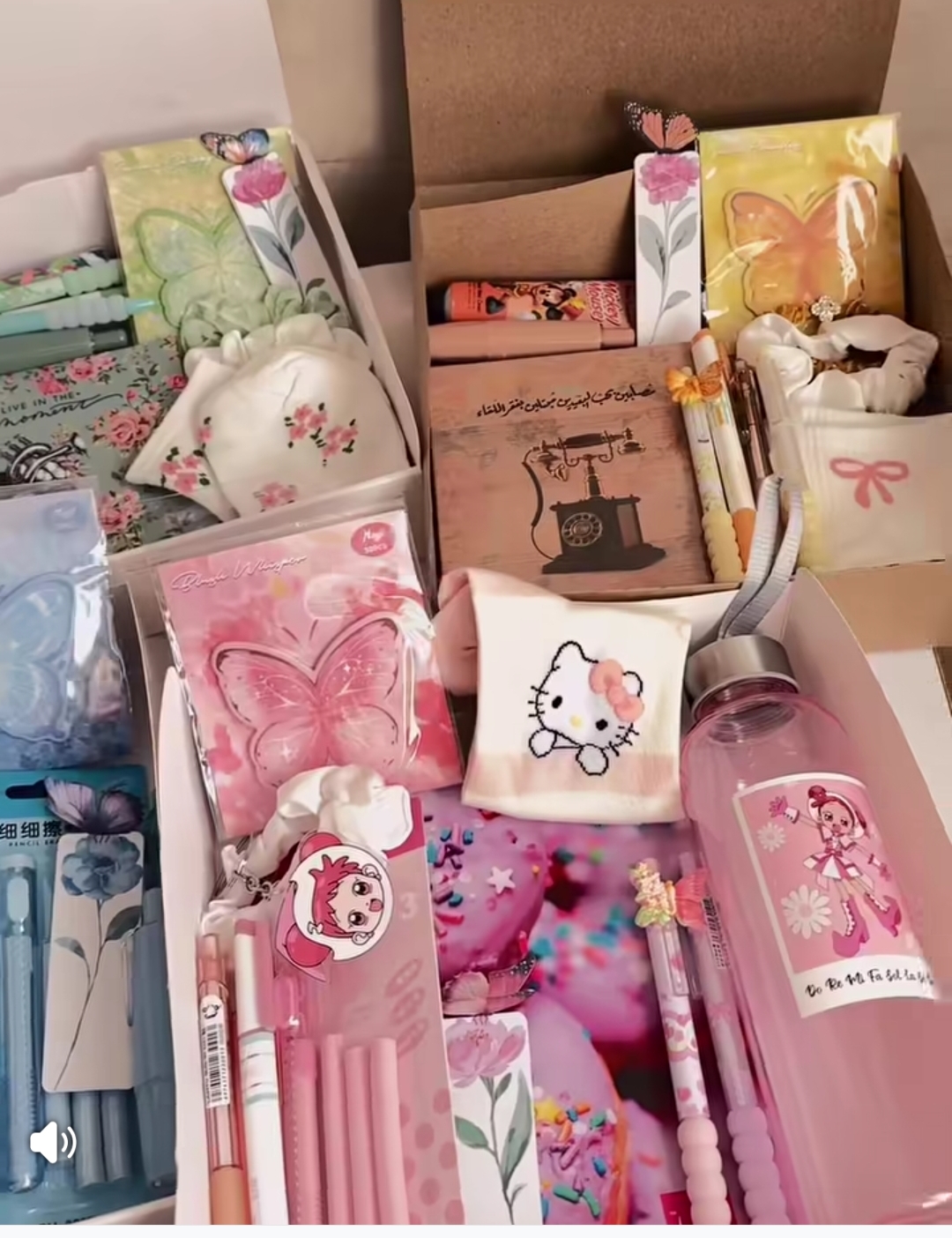 Stationary supplies, pretty and pink to catch a girl's attention